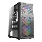 Gabinete Gamer Antec NX290, Mid Tower, ATX, Lateral em Vidro Temperado, 3 Coolers Fans RGB, Preto - NX290