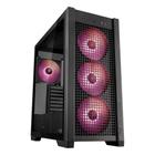 Gabinete Gamer Asus TUF Gaming GT302 ARGB BTF, E-ATX, Mid Tower, Lateral em Vidro Temperado, 4x 140mm Fan, Preto - 90DC00I0-B10000