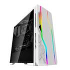 Gabinete Gamer Bluecase BG-009 RGB S/Fan S/Fonte ATX Lateral Acrílico Branco - BG-009