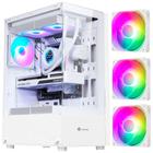 Gabinete Gamer Branco Mid Tower Rgb Atx Vidro Gb1793 Hayom