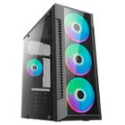 Gabinete Gamer Brazil PC BPC-C3147, ATX, Lateral em Vidro, Preto - BPC-C3147