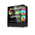 Gabinete Gamer C3Tech MT-G850BK, Mid Tower, Vidro Temperado, Sem Fonte, Preto