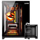 Gabinete Gamer Clanm Grodd Suporta Cooler CPU 160mm e 7 Ventoinhas Placa-Mãe ATX Mini-IT Com Vidro Temperado