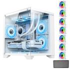 Gabinete Gamer Com 7 Fans Rgb Inclusas Micro Mini Atx