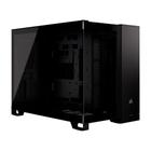 Gabinete Gamer Corsair 2500X, Mini-Tower, M-ATX, Frente e Lateral em Vidro Temperado, Preto - CC-9011265-WW