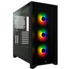 Gabinete Gamer Corsair iCUE 4000X, RGB, Mid-Tower, ATX, Lateral e Frontal em Vidro Temperado, Com FAN, Preto - CC-9011204-WW