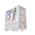 Gabinete Gamer DeepCool CH560 WH, Mid Tower, Vidro Temperado, Sem Fonte, Com 4 Fans, ARGB, Branco