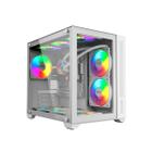 Gabinete Gamer Forcefield White Ghost Mid Tower Micro ATX Branco PCYES