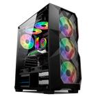 Gabinete Gamer Hayom GB1710, ATX, USB 3.0, 3x Fans RGB, Lateral em Vidro - Preto