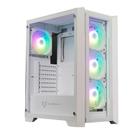 Gabinete Gamer Husky Dome 100, Mid Tower, ATX, Lateral e Frontal em Vidro, Branco - HGN100BR - Husky Gaming