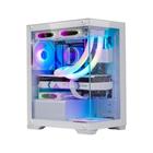 Gabinete Gamer K-mex Aquario Poseidon White Micro Atx - Cg-w1h5