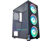 Gabinete Gamer K-mex CGA1TJ Atlantis Star 3 Fan ARBG Rainbow