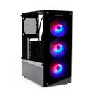 Gabinete Gamer Liketec Matrix V2 Rainbow 3 Fans Mid Tower