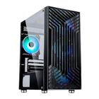 Gabinete Gamer Liketec Orbital Dark, Mid Tower, Vidro Temperado, Sem Fonte, Com 3 Fans RGB, Preto