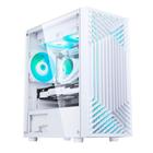 Gabinete Gamer Liketec Orbital Snow, Mini Tower, RGB, M-ATX, Lateral em Vidro Temperado, 3x Cooler Fan RGB - LC-MT-ORBITAL-2050