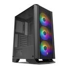 Gabinete Gamer K-Mex Infinity Streamer III CG-A2G8 - RGB ATX 3 FANs Preto -  Gabinete Gamer - Magazine Luiza