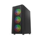 GABINETE GAMER MID TOWER STORM 3x FANS RAINBOW - LIKETEC