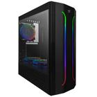 Gabinete Gamer Mid Tower Vidro Temperado Com 3 Fans Rgb