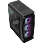 Gabinete Gamer Mini Tower Aero One Mini Frost Preto AEROCOOL