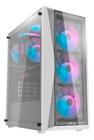 Gabinete Gamer Motospeed Hyrax Hgb600w Branco Rgb Vidro