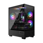 Gabinete Gamer MSI PAG Pano M110A, Mini Tower, Lateral em Vidro, 3x FANs ARGB, M-ATX,Mini ITX, Preto - PANOM100A