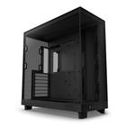 Gabinete gamer nzxt h6 flow mid tower com 3 fans - preto