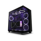 Gabinete Gamer NZXT H9 Elite Lateral Vidro TEMP. MINI-ITX/MICRO-ATX/ATX com 4 FANS RGB Preto