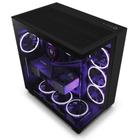 Gabinete Gamer NZXT H9 Flow, Mid Tower, ATX, Lateral e Frontal em Vidro, Preto - CM-H91FB-01