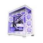 Gabinete Gamer NZXT H9 Flow, Mid Tower, Vidro Temperado, White, ATX, Sem Fonte, Com 4 Fans, CM-H91FW