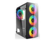 Gabinete Gamer Perfect Preto Mid Tower Vidro Temperado RGB c/3 Fans