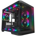 Gabinete Gamer Redragon Wideload Extreme S/Fan S/Fonte MidTower ATX Lateral Vidro Temperado Preto - CA-605B