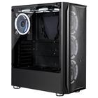 Gabinete gamer rise mode z3 glass vidro temperado mid tower usb 3.0 psu cover profissional rm-z03-03-fb