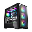 Gabinete Gamer Segotep Gank 360 APE, Mid Tower, RGB, ATX, Lateral em vidro, preto - SEG-CASE-GANK360B-WW
