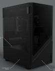 Gabinete Gamer Set Black Vulcan - Lateral Em Vidro - Pcyes - Gsbvpbr