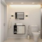 Gabinete P/Banheiro Soft 60 cm C/cuba Q32 e Espelheira - Compace