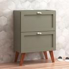 Gabinete para Banheiro 60cm Retro Mdf Verde Milano - On Móveis