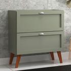 Gabinete para Banheiro 80cm Retro Mdf Verde Milano - On Móveis