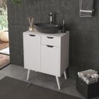 Gabinete para Banheiro com 2 Portas e 1 Gaveta BN3637 Branco Tecnomobili