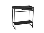 Gabinete para Banheiro Iron Black 80 X 45 cm Venturi - Cuba Preto Fosco