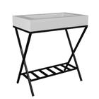 Gabinete para Banheiro Iron Manhattan 80x47 cm Venturi - Cuba Branco Fosco