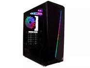 Gabinete Pc Gamer Shelter Tower Led Rgb Gh200 Preto Atx Oex