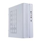 Gabinete Slim PC Compacto c/ Fonte 200W Branco - Micro ATX/Mini ITX, 2x HDD/SSD, USB 3.0