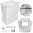 Gabinete Suspenso Para Banheiro Com Lavatório Branco 2 Portas Astra