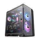 Gabinete Tt View 51TG, ARGB, Full Tower, 3 Vidros Temperados, Preto, Com 3 Fans, CA-1Q6-00M1WN-00 - THERMALTAKE