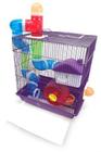 Gaiola Casa Hamster Dois Andares Labirinto de Luxo C/ Tubos