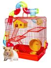 Gaiola Hamster 3 Andares Labirinto Com Tubos Luxo