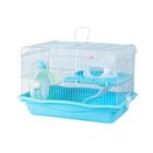 Gaiola para hamster desmontavel com 2 andares jaula para ratos e roedores com brinquedos completa