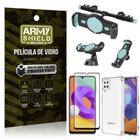 Galaxy M22 Suporte 3 Em 1 + Película 3D + Capa Anti Impacto - Armyshield