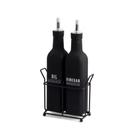 Galheteiro Azeite e Vinagre 300ml Preto Manhattan Hauskraft