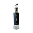 Galheteiro Frasco Para Azeite Vinagre Prático Inox Vidro 330ml Temperar Servir Restaurante Cozinha Sofisticado - Kit Girl